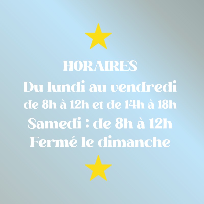 Stickers Horaires Ouverture Pour Vitre Vitrine Et Portes