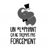 Stickers un éléphant ça ne trompe pas forcément