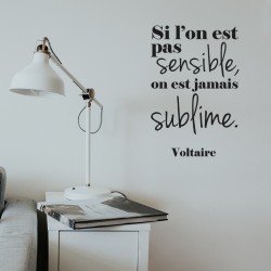 Stickers citation Voltaire Sublime