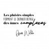 Stickers Oscar Wilde Les plaisirs simples