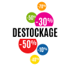 Sticker vitrine destockage