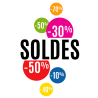 Sticker vitrine soldes