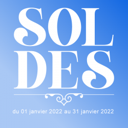 Stickers vitrine Soldes avec dates
