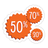 Stickers vitrine Soldes