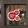 Stickers vitrine Soldes