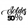 Stickers vitrine Soldes