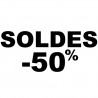 Stickers vitrine soldes - 50%