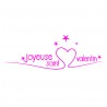 Sticker joyeuse saint-valentin coeur