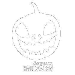 Sticker Halloween Vitrine – Citrouilles et Bonbons