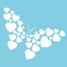 Stickers Saint-Valentin Coeurs papillons