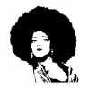 Sticker mural Femme Afro