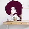 Sticker mural Femme Afro