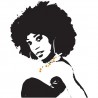 Sticker mural Femme Afro