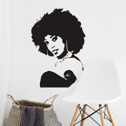 Sticker mural Femme Afro