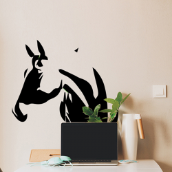 Sticker mural cheval