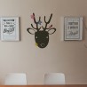 Sticker mural Cerf fleuris