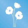 Stickers fleurs de coquelicots