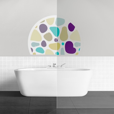 Sticker rond motif organique