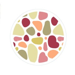 Sticker Rond Motif Organique. Élégant et Naturel pour Votre Décoration"