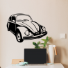 Stickers mural et vitrine voiture coccinelle