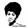 Sticker mural Aretha Franklin