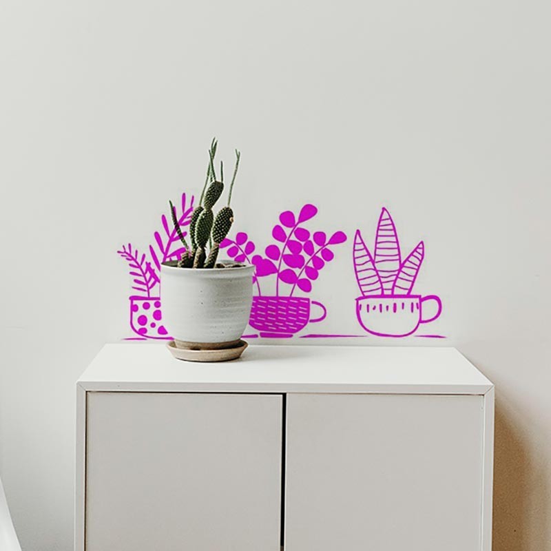 Stickers muraux plants designs