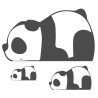 Sticker Panda endormi