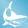 Sticker mural requin