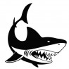 Sticker mural requin