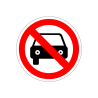 Autocollant stationnement interdit