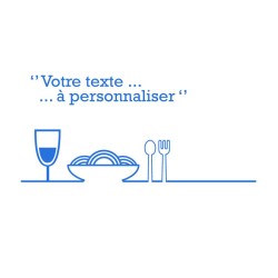 Stickers personnalisés pour vitrine restaurant. Attirez l'attention avec des designs uniques