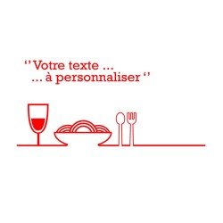 Stickers personnalisés pour vitrine restaurant. Attirez l'attention avec des designs uniques