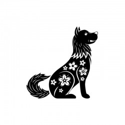 Sticker chien design