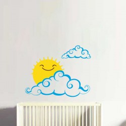 Stickers chambre nuage et soleil