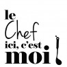 Stickers Lettrage Le Chef c'est moi