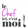 Stickers Lettrage Le Chef c'est moi