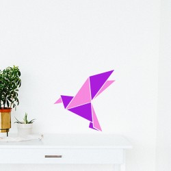 Sticker mural cocotte origami