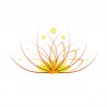 Stickers yoga lotus