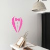 Sticker mural et vitrine costume cravate homme