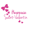 Stickers coeurs heureuse Saint-Valentin