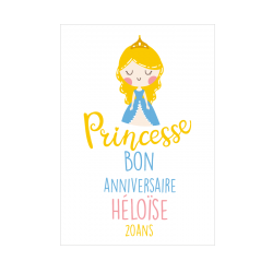 Etiquettes Anniversaire Princesse Bouteilles
