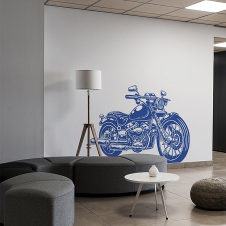 Stickers décoratifs muraux et vitrés moto-cross pour espaces