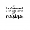 Stickers citation le gourmand