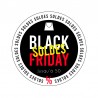 Sticker rond soldes black friday