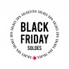 Stickers ronds soldes black friday