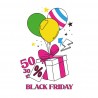 Stickers ballons black friday