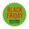 Sticker écusson soldes black friday