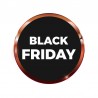 Sticker vitrine pastille dorée Black Friday