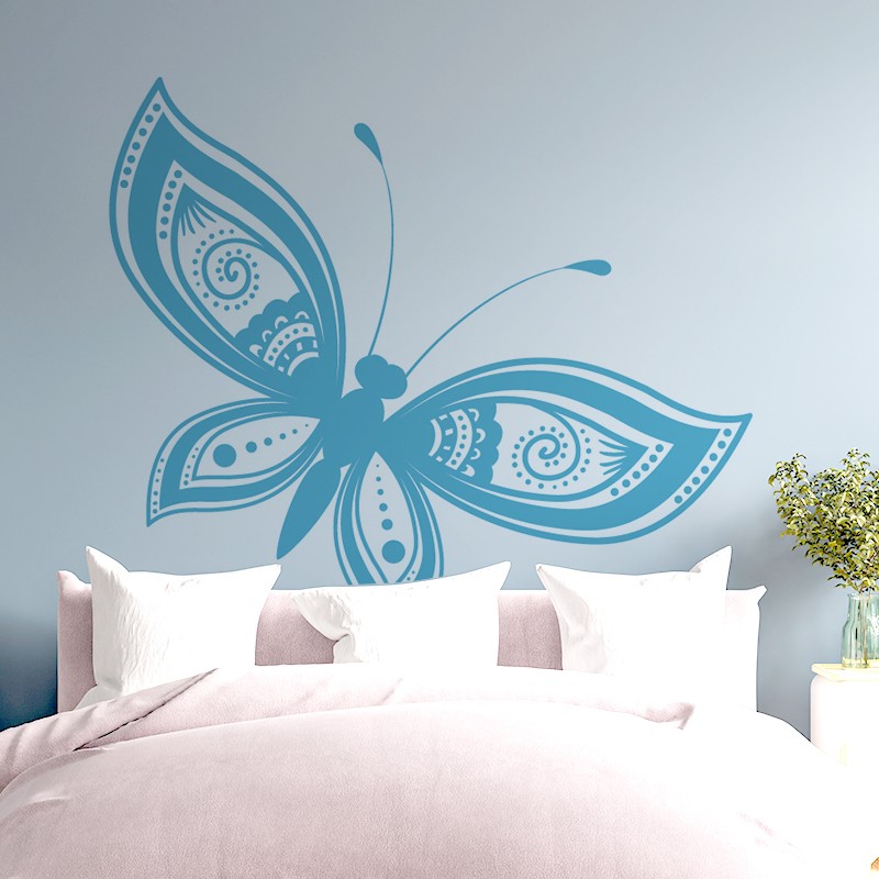 stickers muraux et vitrines décor papillon design
