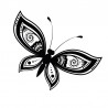 Sticker papillon design